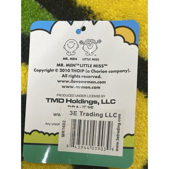 RARE Vintage 2010 Mr Men Mr. Happy Roger Hargreaves Rug NOS W/tags - Picture 7 of 9